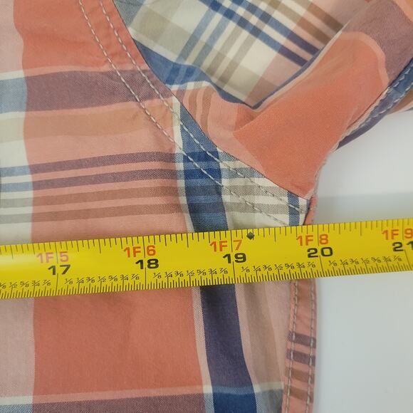 Hollister Men’s Medium Plaid Button Up Shirt Western Cowboy Y2K Casual Retro - Picture 10 of 12